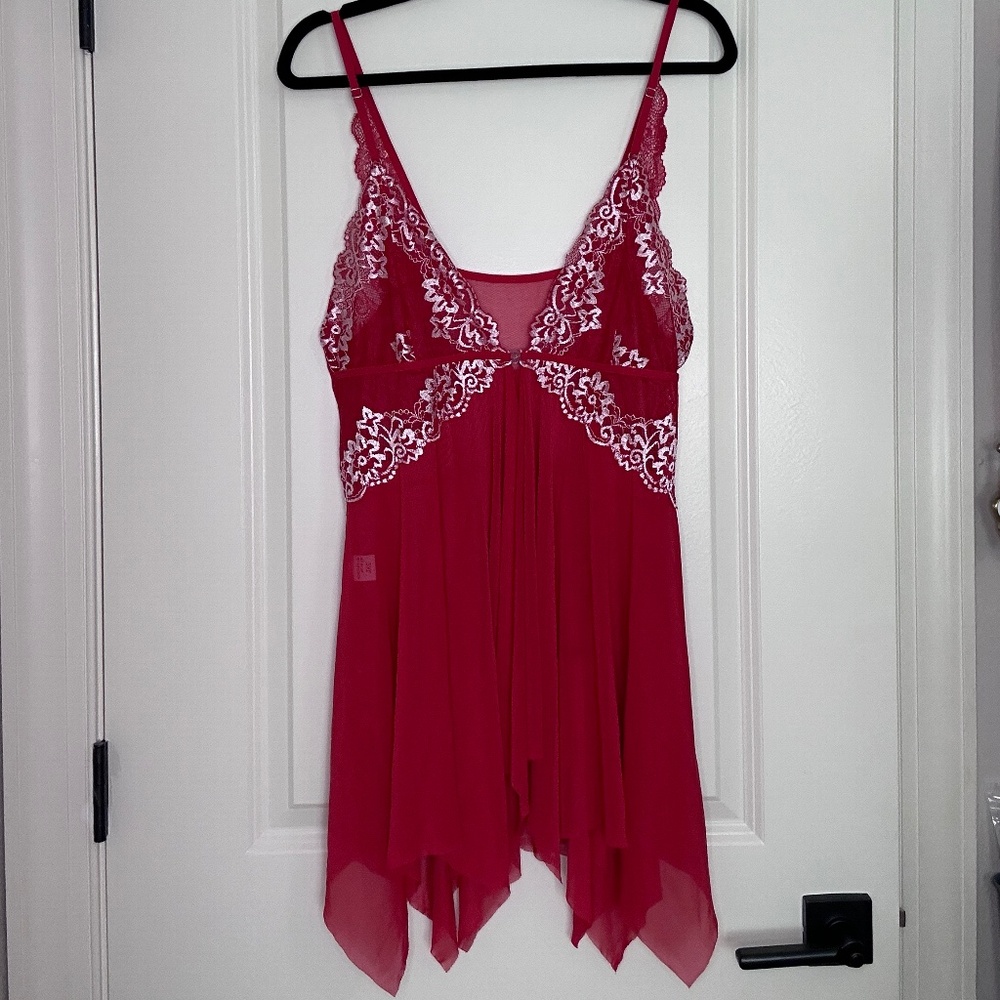 Red & White Babydoll (#199)